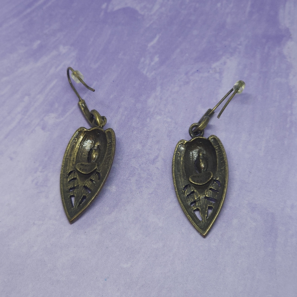 Marlyn Schiff Rounded Crystal Drop Earrings - Picture 4 of 6